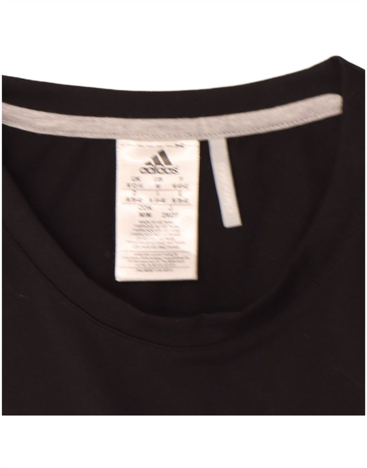 T-shirt Adidas Climalite da donna Top UK 12/14 poliestere nero medio