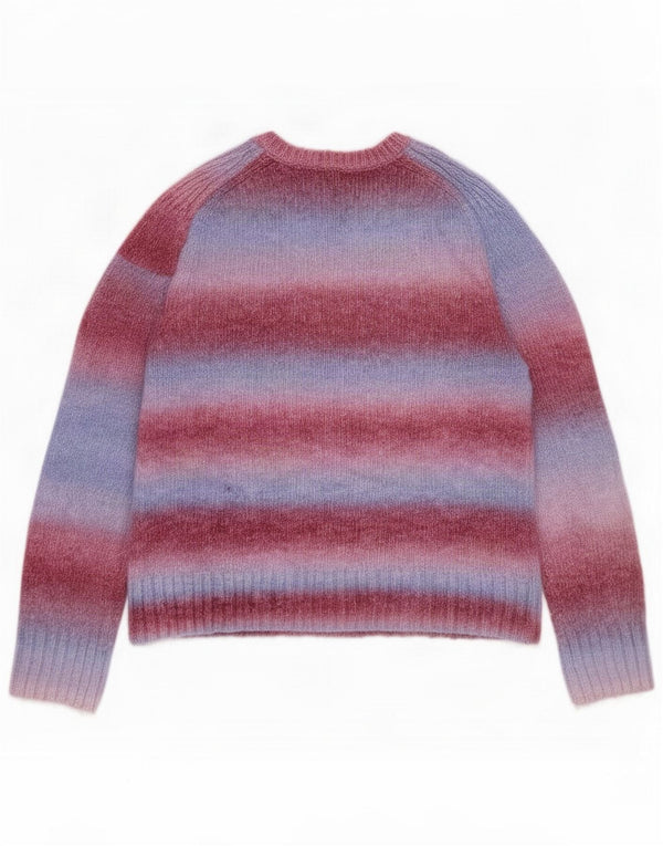 White Stuff Maglione da donna con scollo a barchetta UK 14 Large Blue Striped