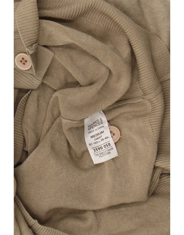 Maglione cardigan Harbour blu da donna Marks & Spencer UK 12 Beige medio