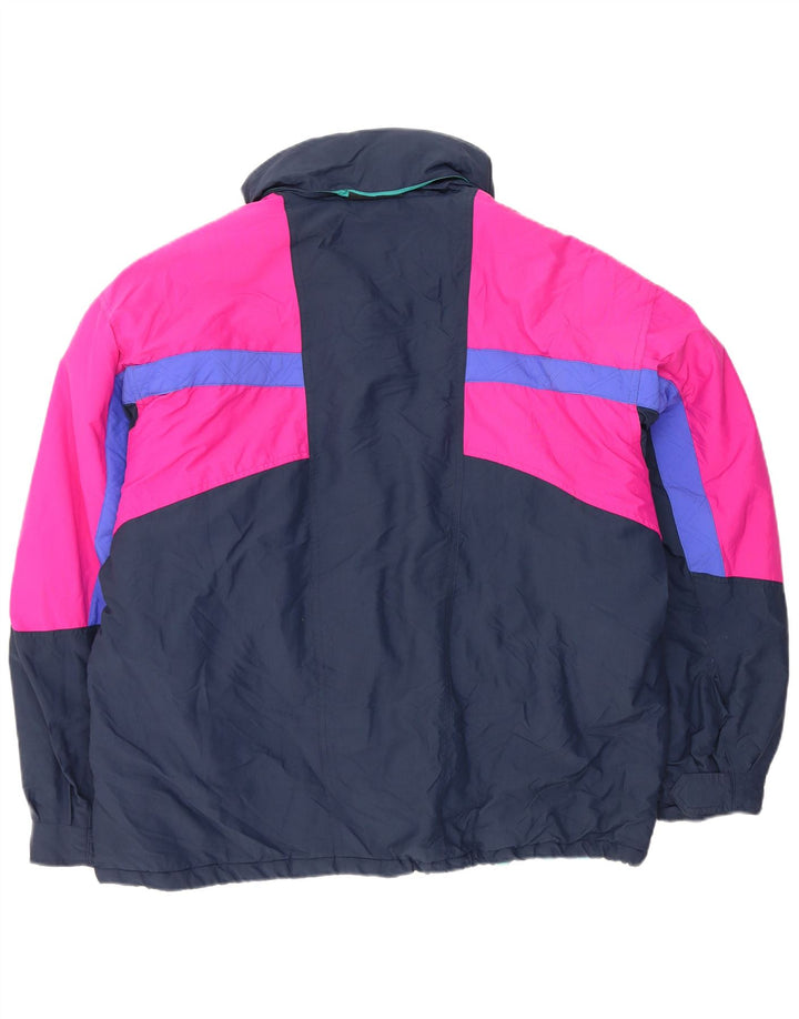 Giacca da sci con cappuccio Fila da uomo IT 54 2XL Poliestere color block blu navy