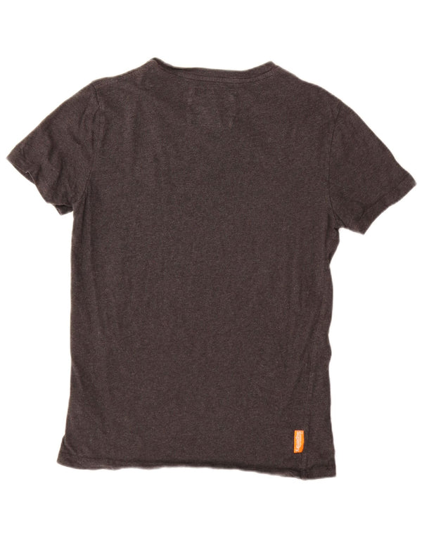 T-shirt da uomo Superdry Top Small in cotone grigio