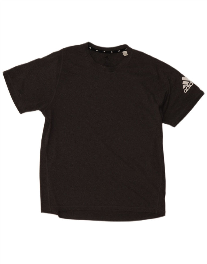 T-shirt grafica ADIDAS da uomo Aeroready Top in poliestere grigio medio
