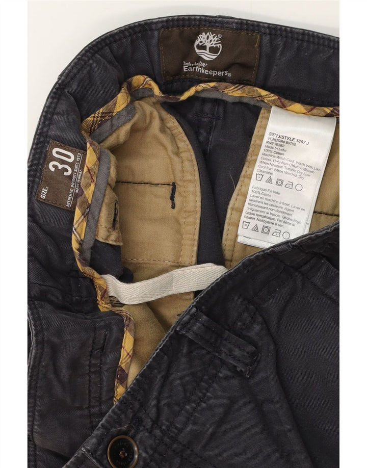 TIMBERLAND Pantaloncini chino da uomo Earthkeepers W30 cotone blu navy medio