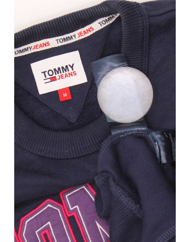 Tommy Hilfiger Uomo Felpa con vestibilità comoda grafica Maglione medio blu navy