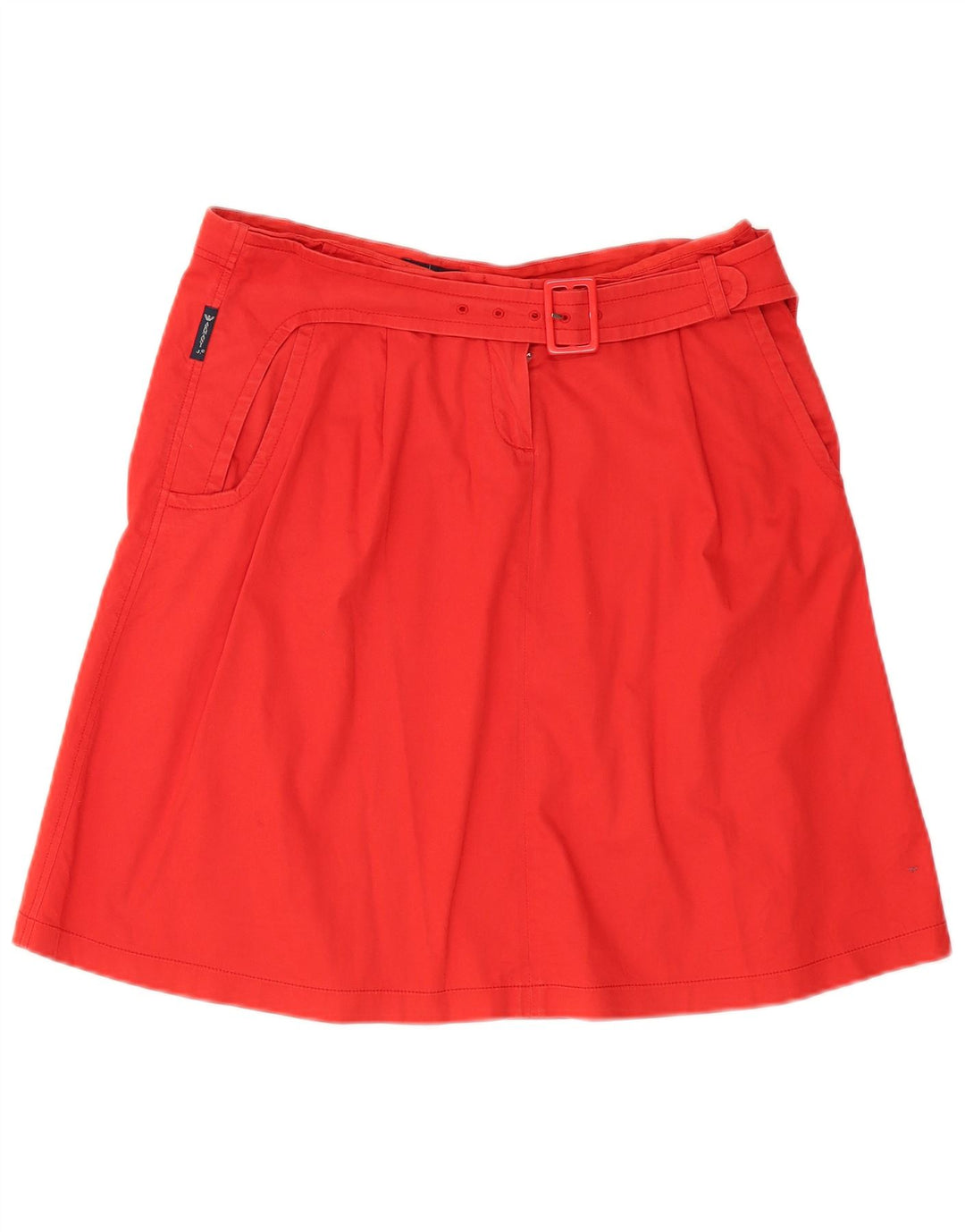 Gonna a trapezio da donna Armani US 8 media W30 cotone rosso