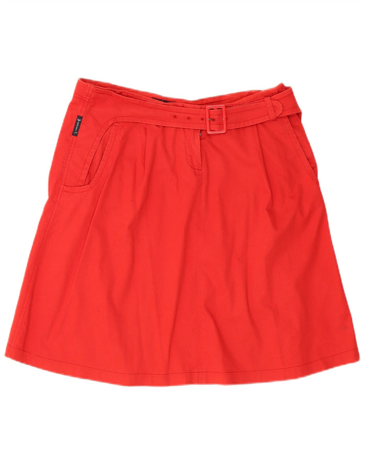Gonna a trapezio da donna Armani US 8 media W30 cotone rosso