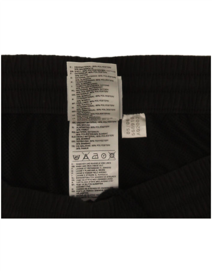 Pantaloncini sportivi da uomo Adidas grandi neri in poliestere