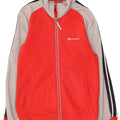 Giacca da tuta da uomo CHAMPION piccola in cotone color block rosso