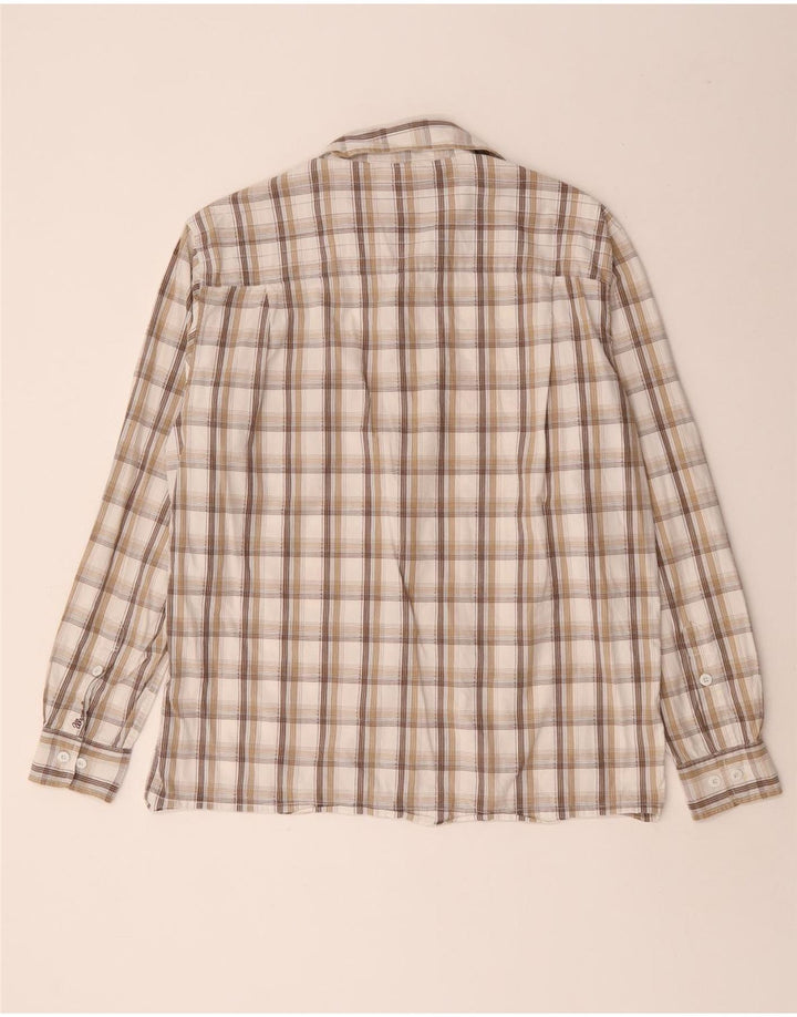 Camicia da uomo Wrangler in cotone a quadri bianchi grandi