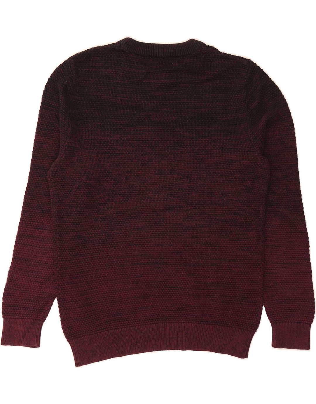 JACK & JONES Mens Crew Neck Jumper Sweater Medium Burgundy Cotton Vintage Jack & Jones and Second-Hand Jack & Jones from Messina Hembry 