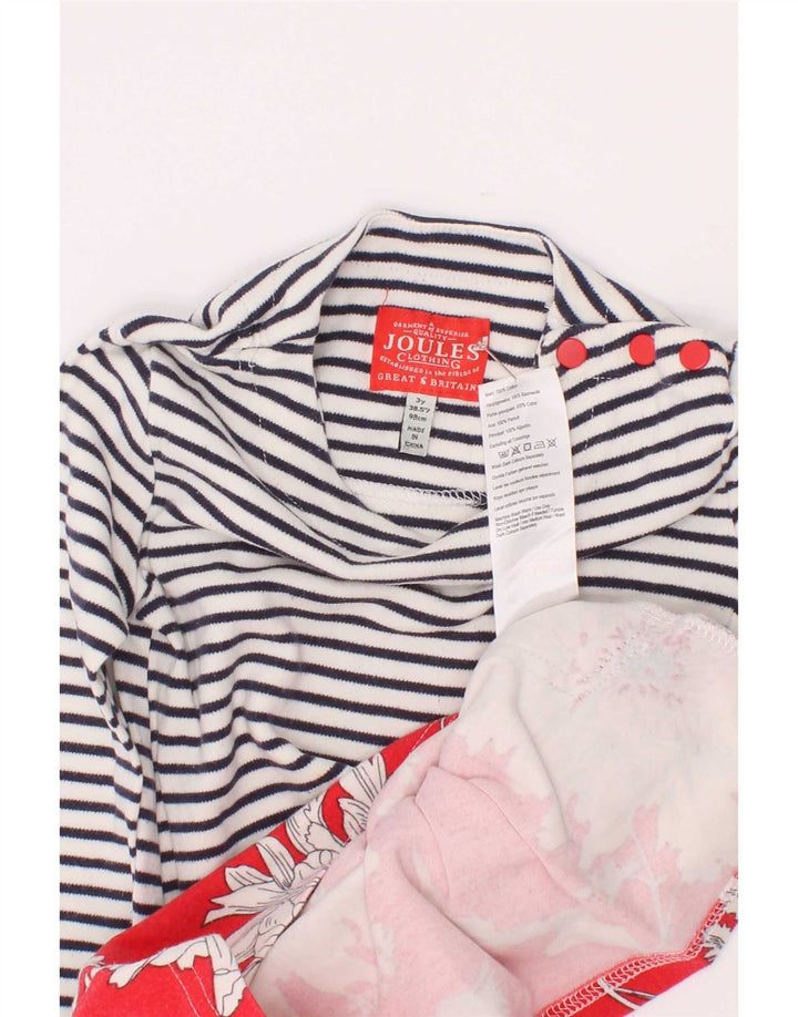 Vestito basic grafico per ragazze Joules 2-3 anni a righe multicolori