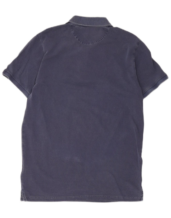 Gant Mens Polo Shirt Medium Navy Blue Cotton