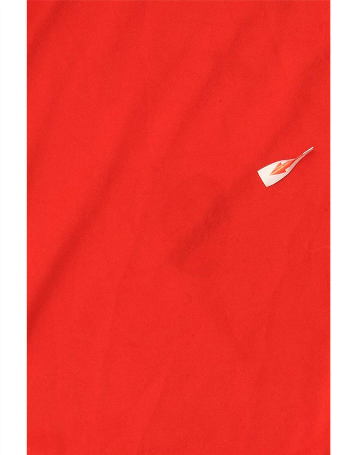 Fila Maglia da uomo a maniche lunghe grande rossa in poliestere color block