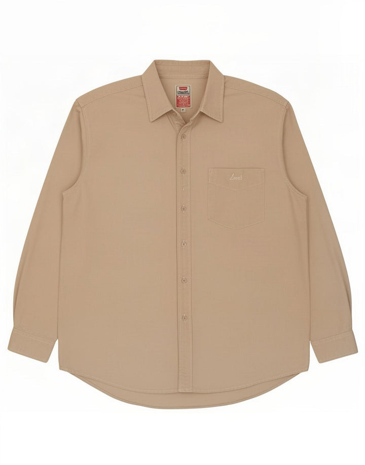 Camicia Levi's Uomo Large Beige Cotone