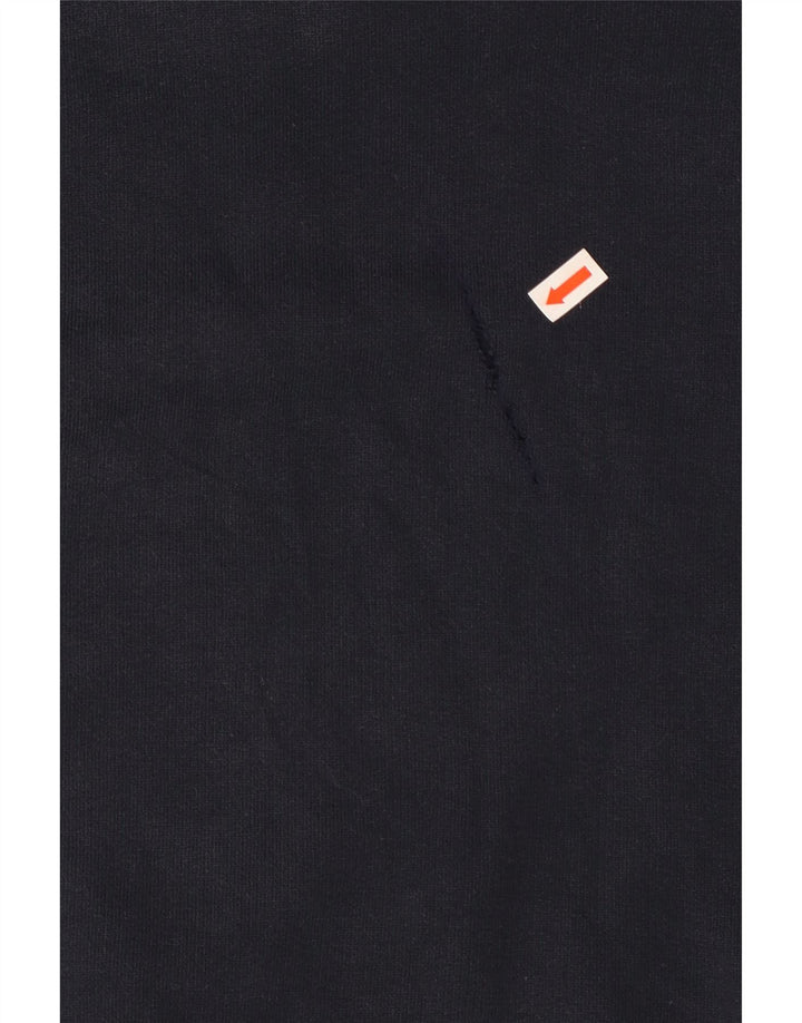 Maglione con cappuccio da uomo Napapijri medio in cotone blu navy