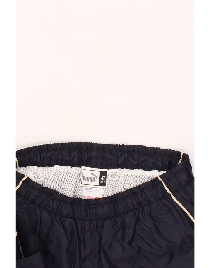PUMA Boys Sport Shorts 13-14 Years XL Navy Blue Polyester Vintage Puma and Second-Hand Puma from Messina Hembry 