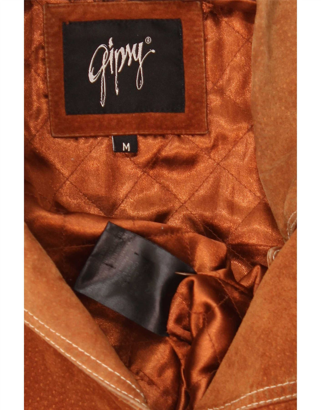 Giacca in pelle scamosciata da donna Gipsy UK 14 in pelle marrone medio