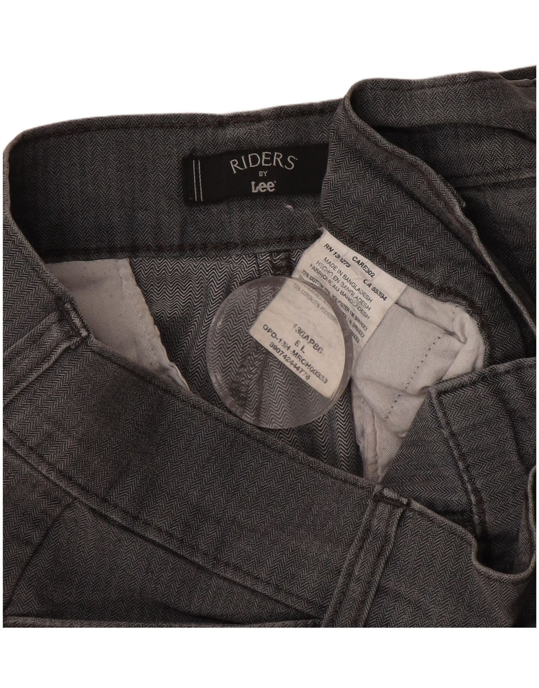Pantaloni casual da motociclista da donna LEE US 8 Medium W30 L32 Grigio a spina di pesce