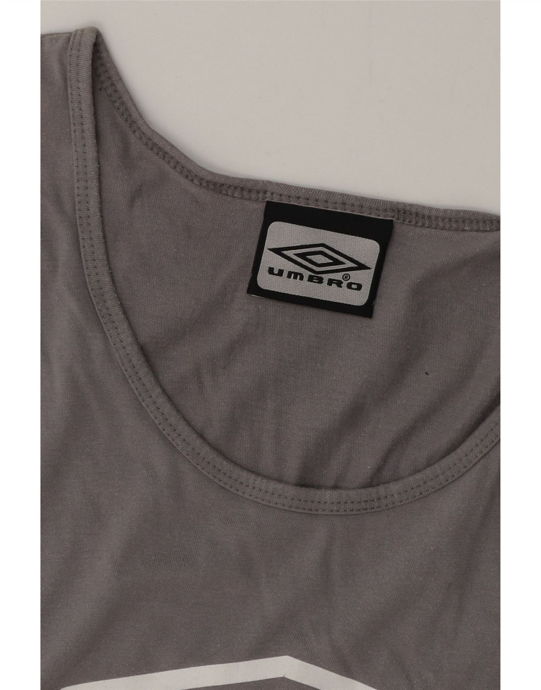 Canotta grafica da uomo UMBRO XL in cotone grigio