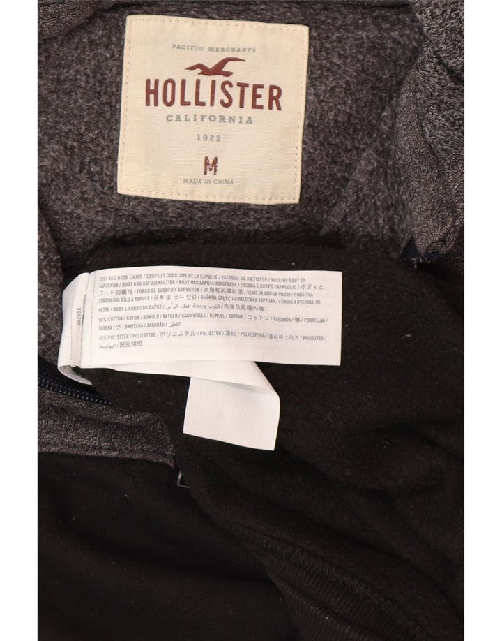 Maglione con cappuccio da uomo HOLLISTER in cotone color block grigio medio