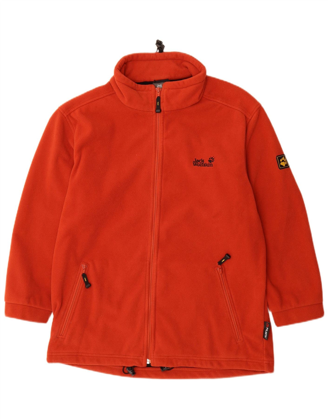 JACK WOLFSKIN Giacca in pile da uomo UK 44 XL Poliestere arancione