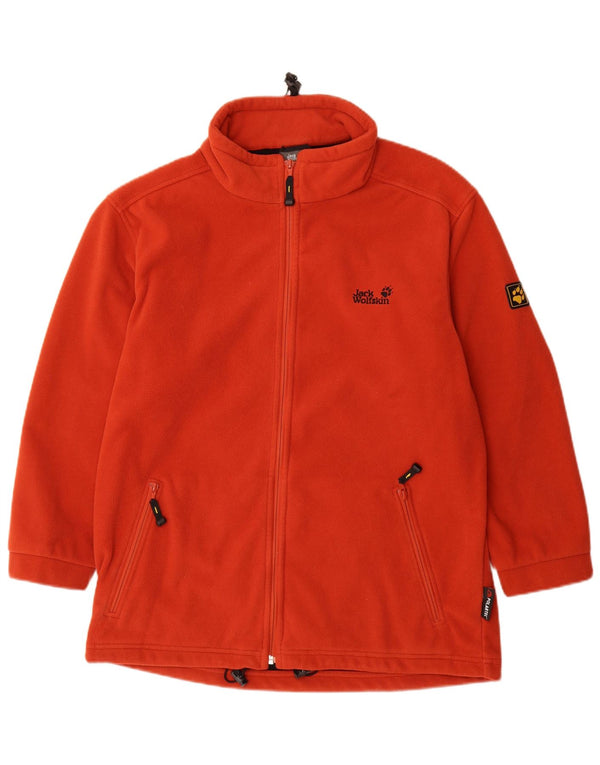 JACK WOLFSKIN Giacca in pile da uomo UK 44 XL Poliestere arancione