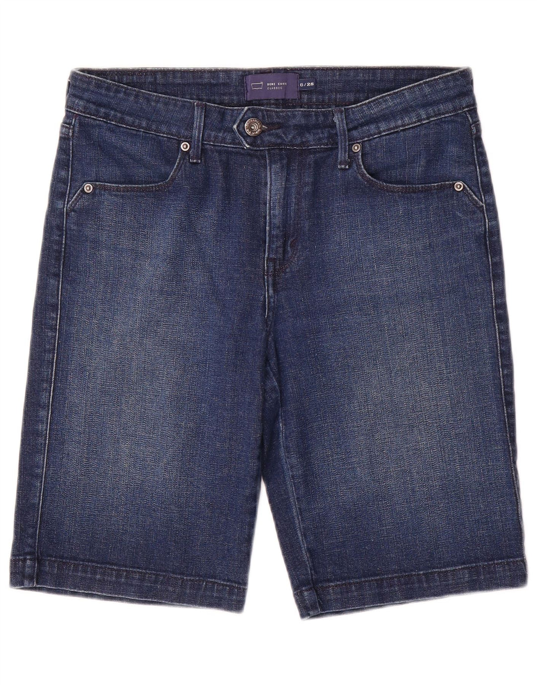 Pantaloncini di jeans Levi's Demi Curve dalla vestibilità classica da donna US 8 Medium W28 Blu