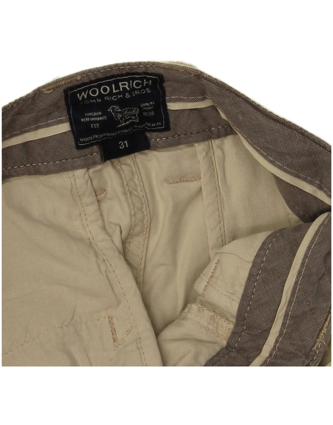 Pantaloni chino slim da uomo Woolrich W31 L27 Beige