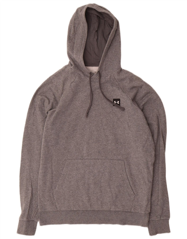 Felpa con cappuccio Under Armour da uomo Cold Gear in cotone grigio medio