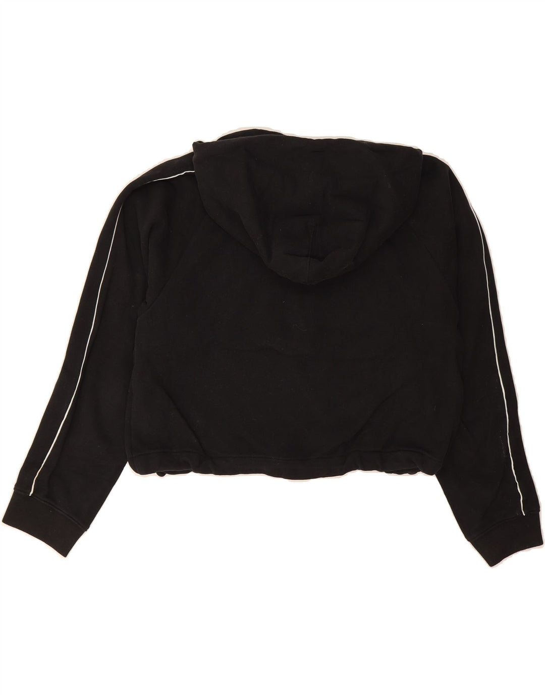 LEVI'S Womens Oversized Graphic Crop Hoodie Jumper UK 10 Small Black Vintage Levi's and Second-Hand Levi's from Messina Hembry 