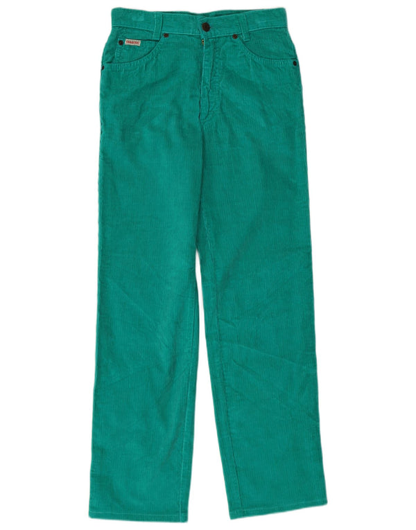 Pantaloni dritti in velluto a coste per ragazze Carrera 13-14 anni W24 L27 cotone verde