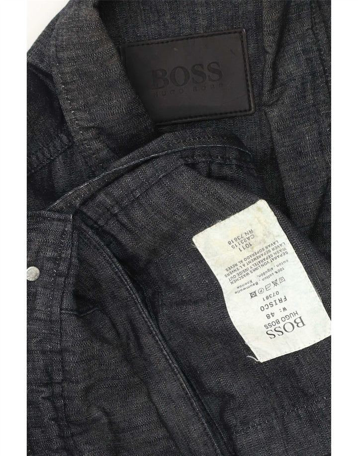 Giacca utility da uomo Hugo Boss IT 48 Cotone medio blu navy