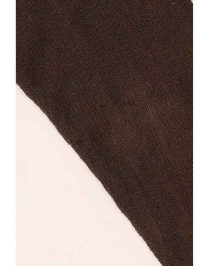 Murphy & Nye Maglione cardigan da uomo per velai piccolo in cotone marrone