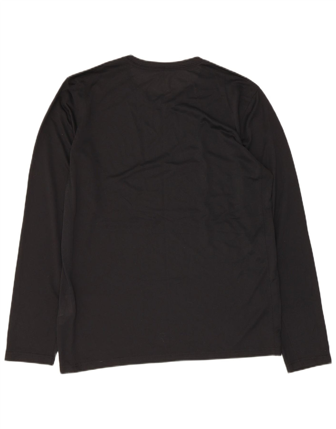 Maglia Nike Dri Fit da uomo a maniche lunghe, poliestere nero medio