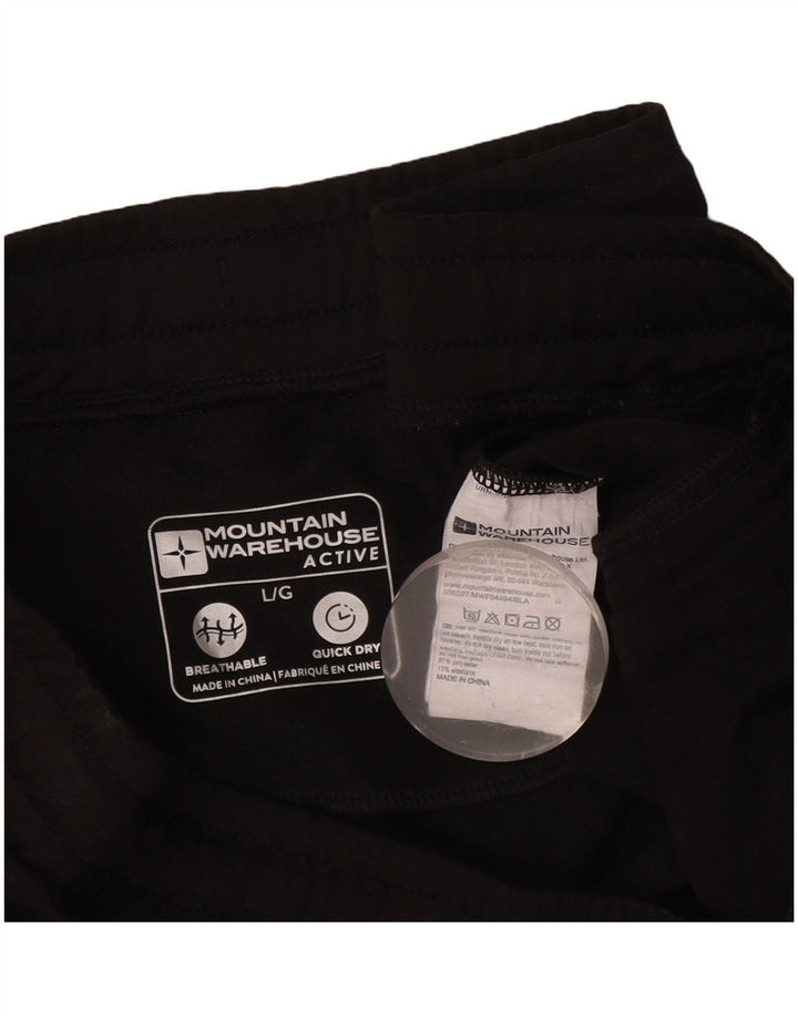 Pantaloni da tuta da uomo Mountain Warehouse grandi in poliestere nero