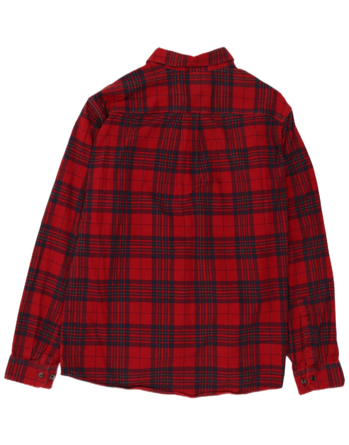 Eddie Bauer Camicia da uomo in flanella dalla vestibilità classica, grande cotone scozzese rosso