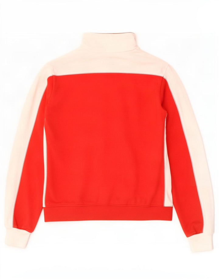 Felpa Champion da uomo con zip e collo, colore rosso medio