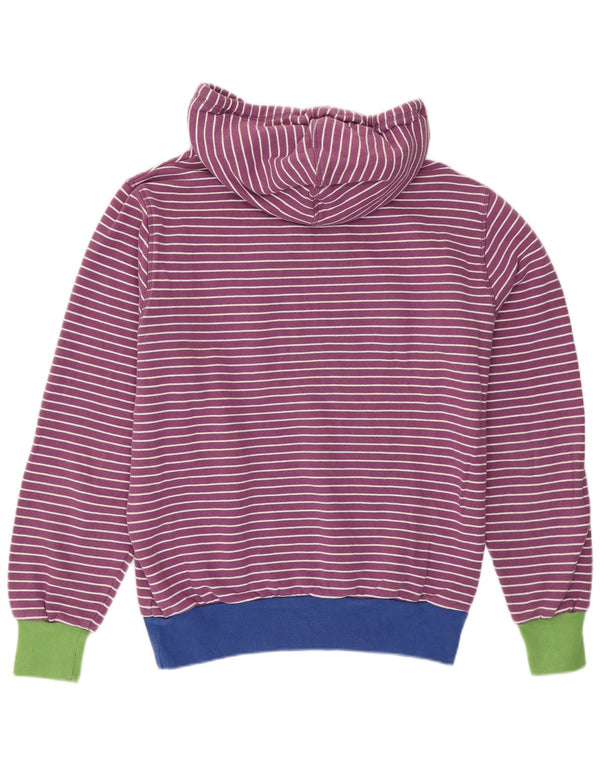 Maglione con cappuccio grafico da donna Sweet Years UK 14 Cotone a righe viola medio