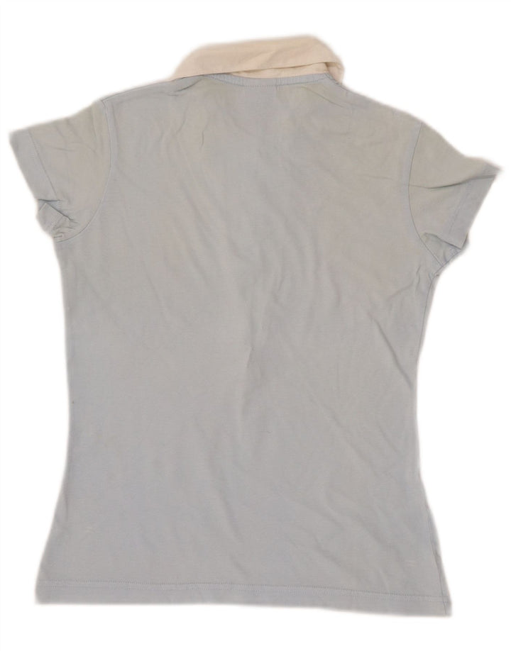 Polo NIKE da donna UK 10/12 color block blu medio