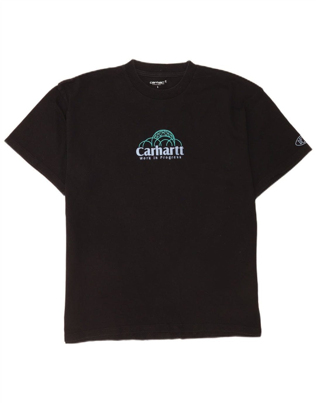 T-shirt grafica da uomo Carhartt Top grande in cotone nero