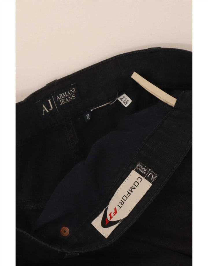 Pantaloni casual dritti da uomo Armani W42 L30 neri