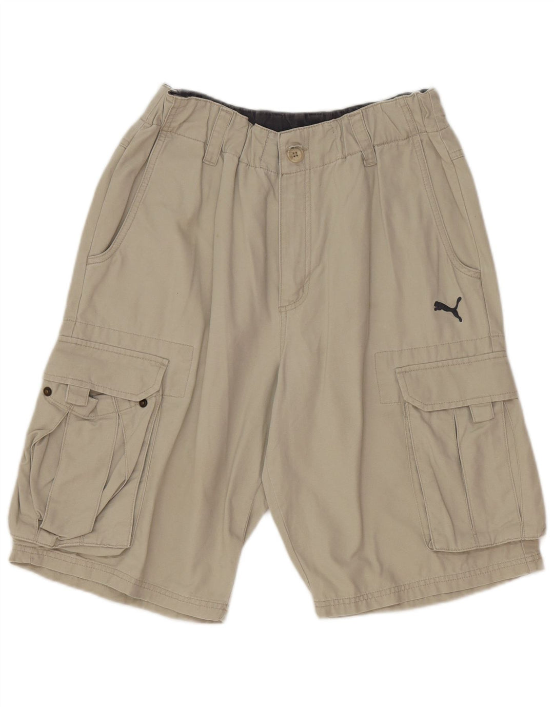 Pantaloncini cargo Puma da uomo medi W32 in cotone grigio