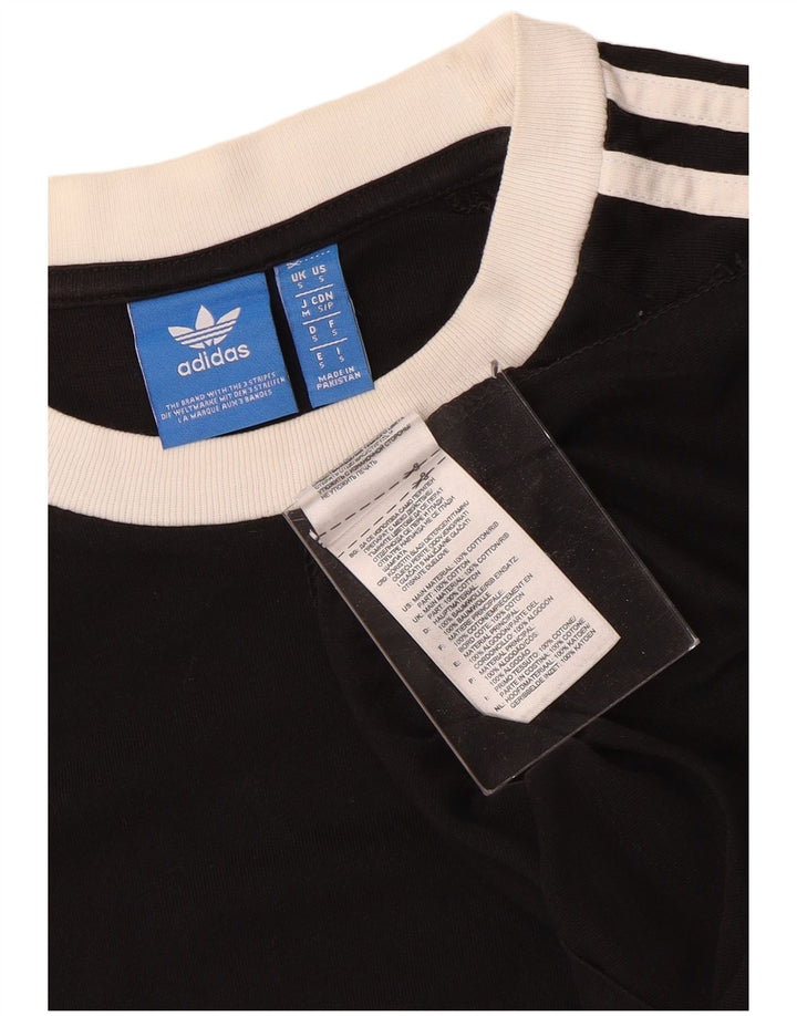T-shirt ADIDAS da uomo Top piccola in cotone nero