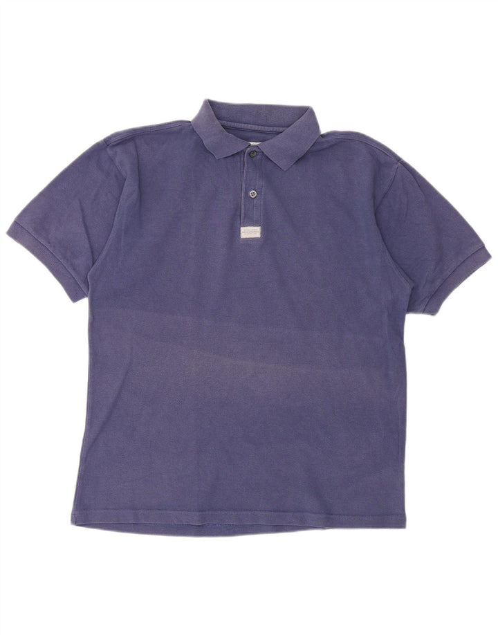 LEVI'S Mens Polo Shirt Large Blue Cotton
