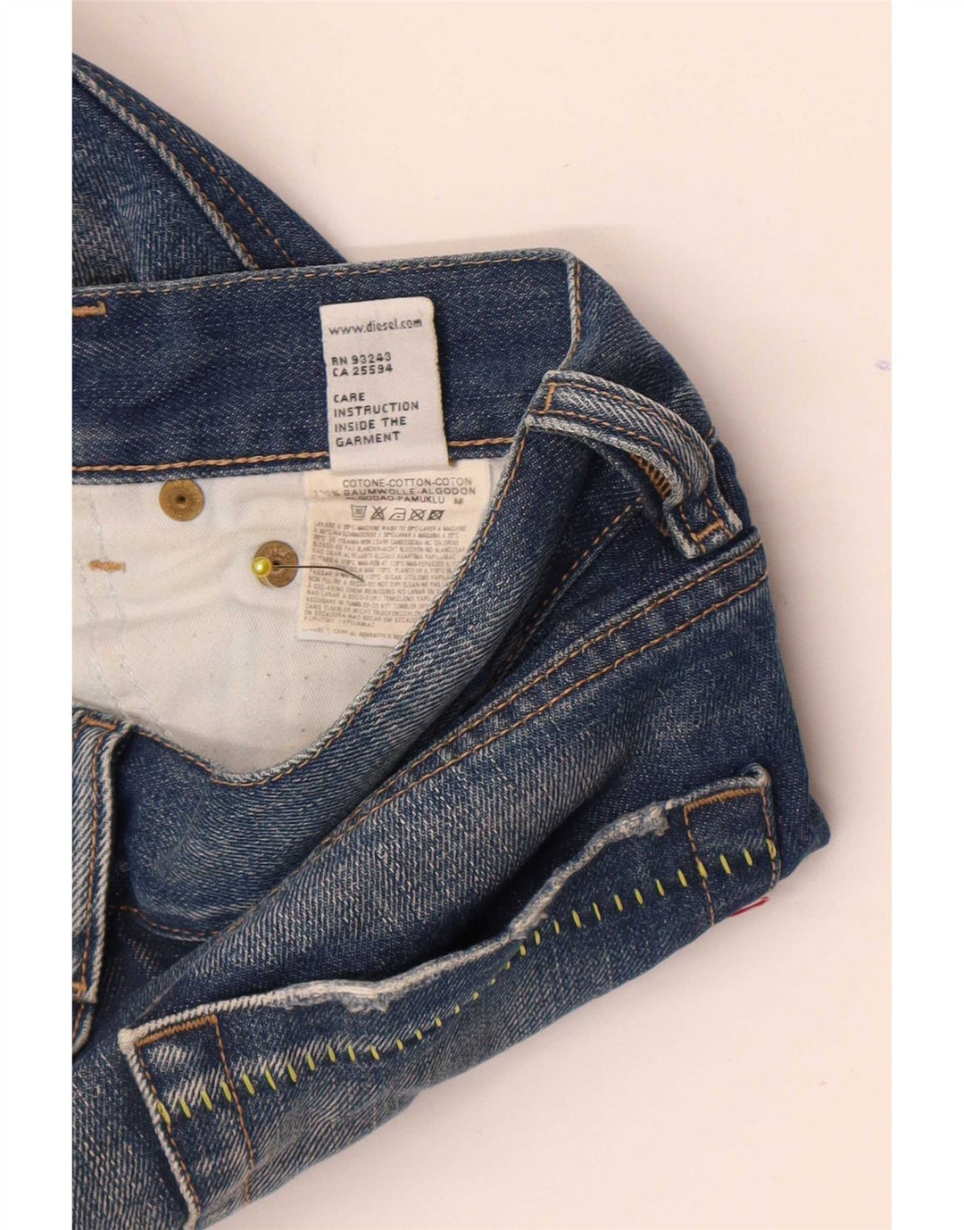 Jeans svasati da donna Diesel W26 L32 cotone blu