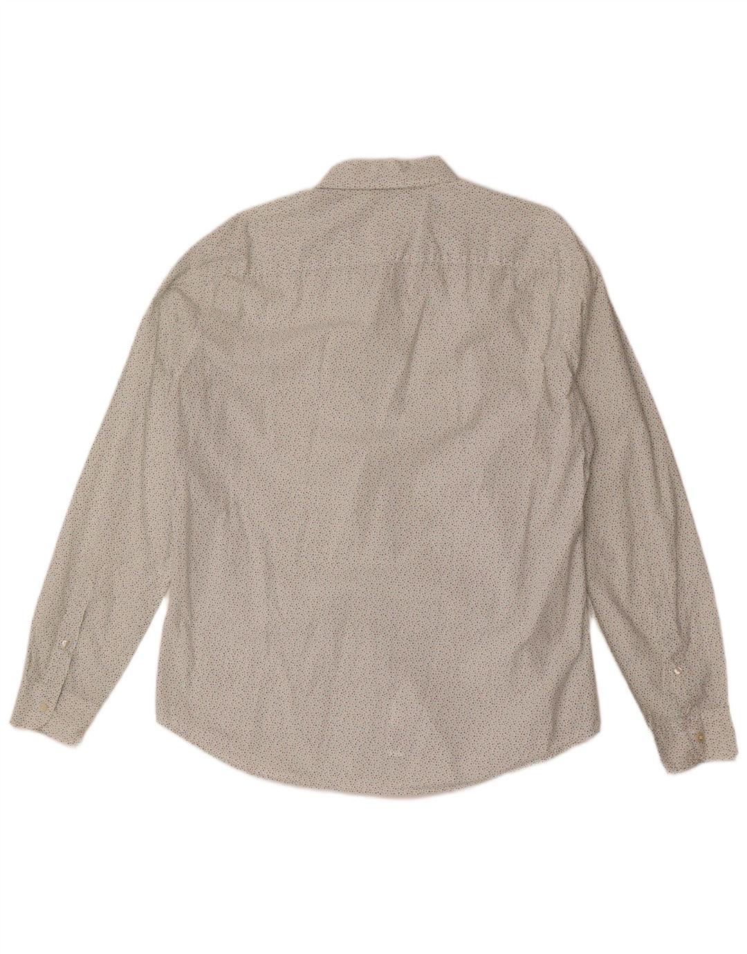 Camicia da uomo slim fit BENETTON grande bianca maculata