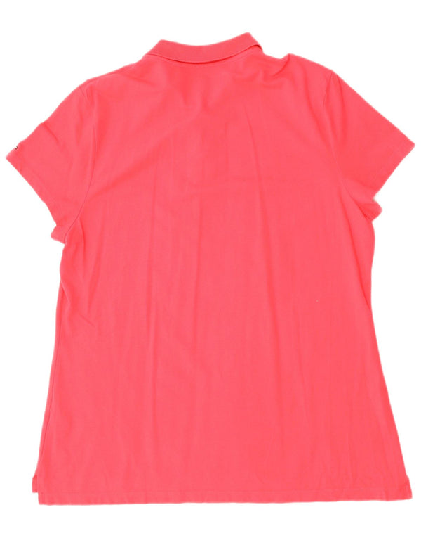 TOMMY HILFIGER Polo grafica da donna UK 20 2XL Cotone rosso