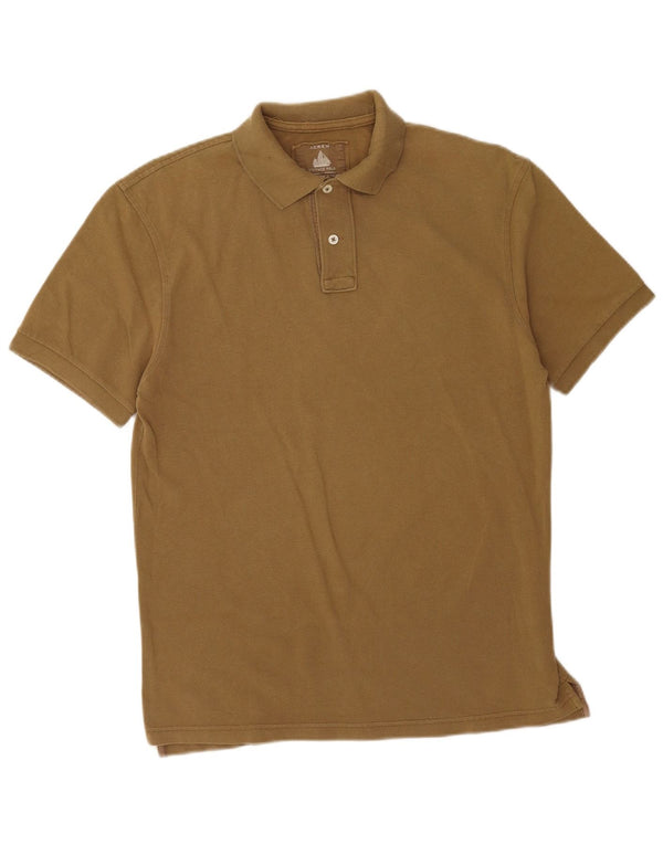 J. Crew Mens Polo Shirt Medium Khaki Cotton
