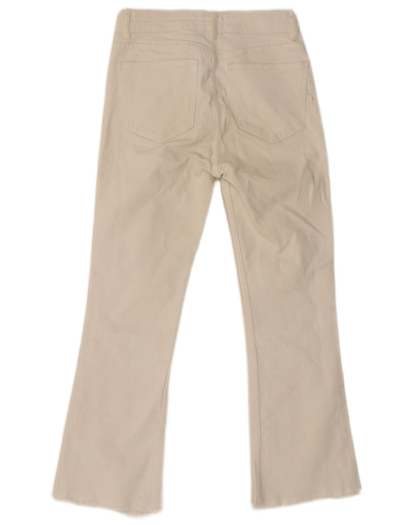 Jeans svasati da donna Zara EU 38 Small W28 L26 Cotone bianco