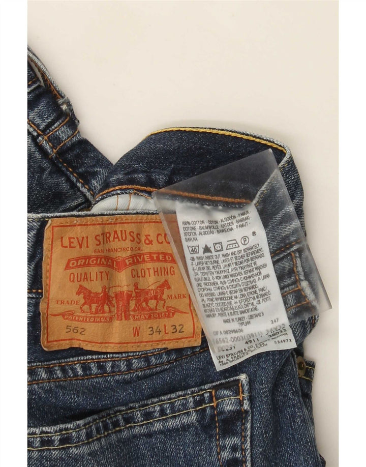 Levi's Uomo 562 Jeans dritti W34 L32 Cotone Blu